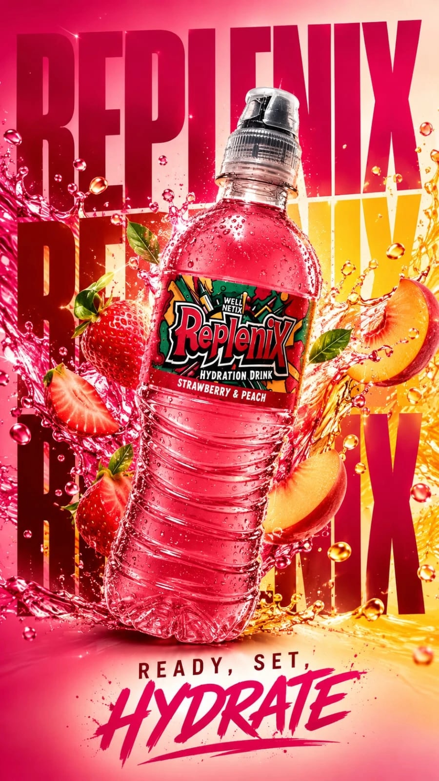 RepleniX Strawberry Peach poster